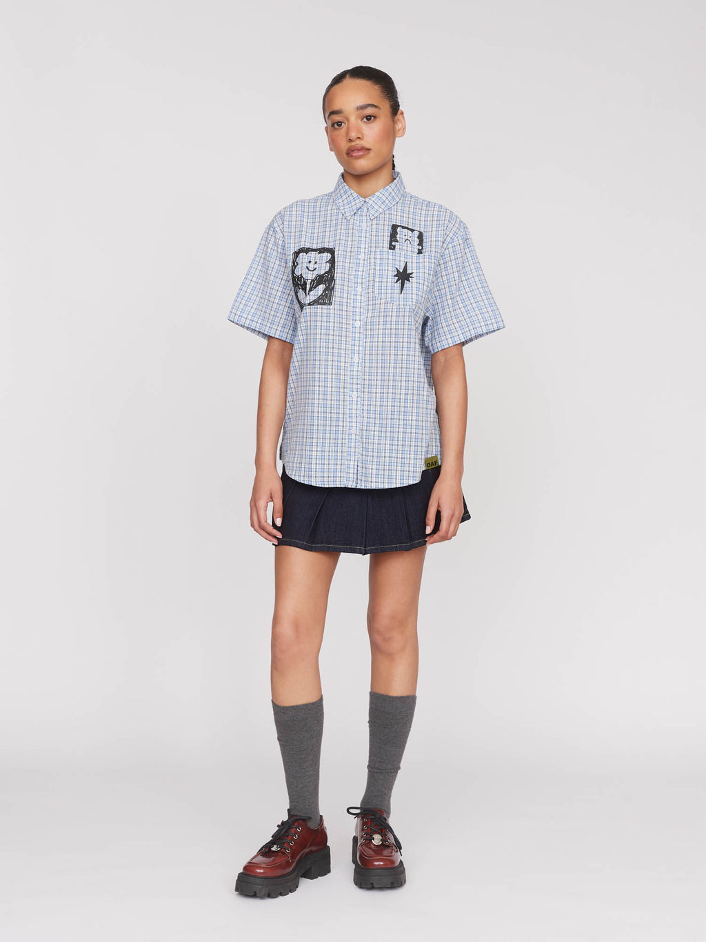 model:Irie B wears size S and is 5’9”, Collection-women-landing, collection-women-new-in-1, collection-womens-shirts, collection-women-best-bitz, collection-happy-sad