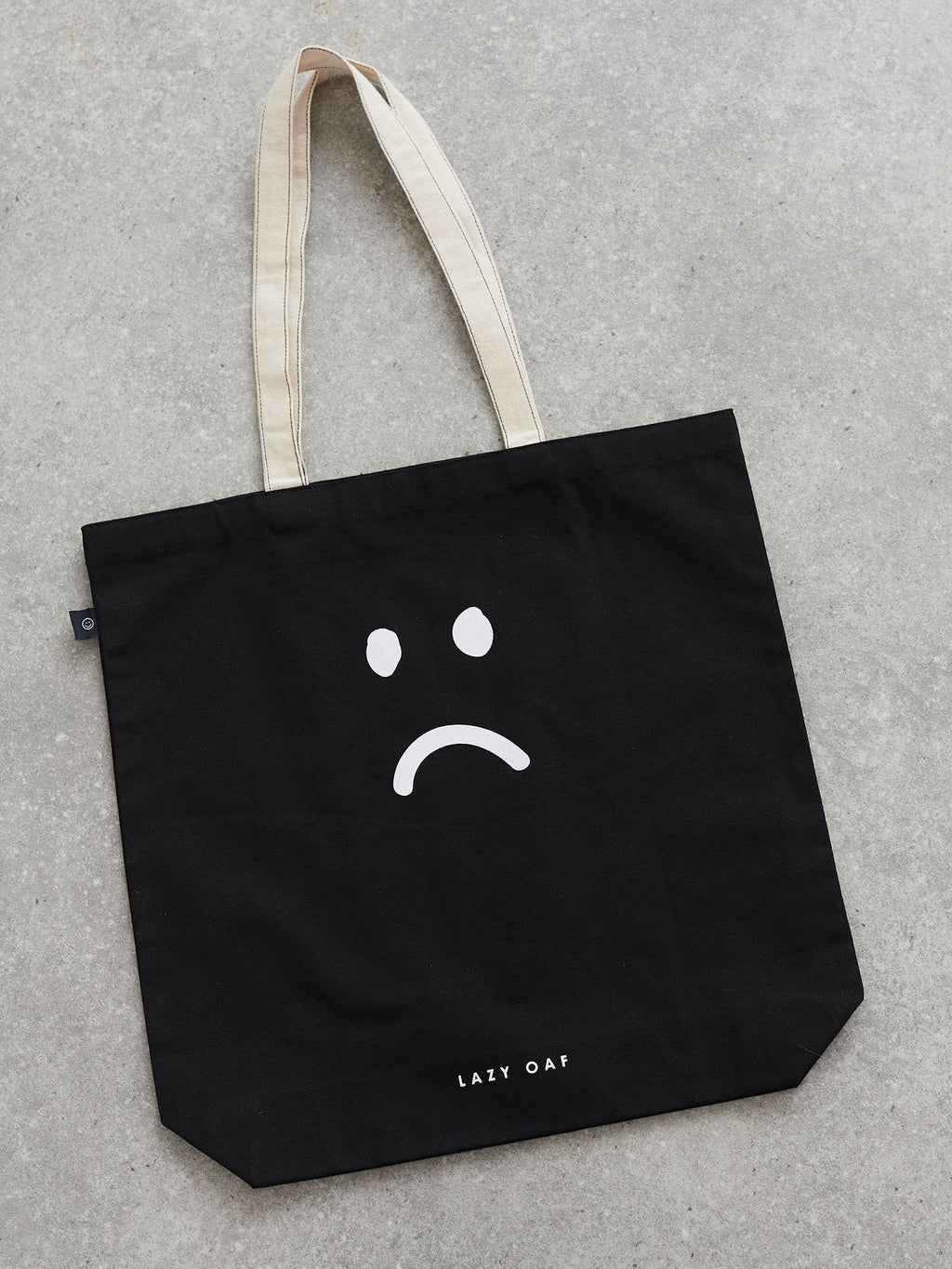 Black Happy Sad Tote Bag