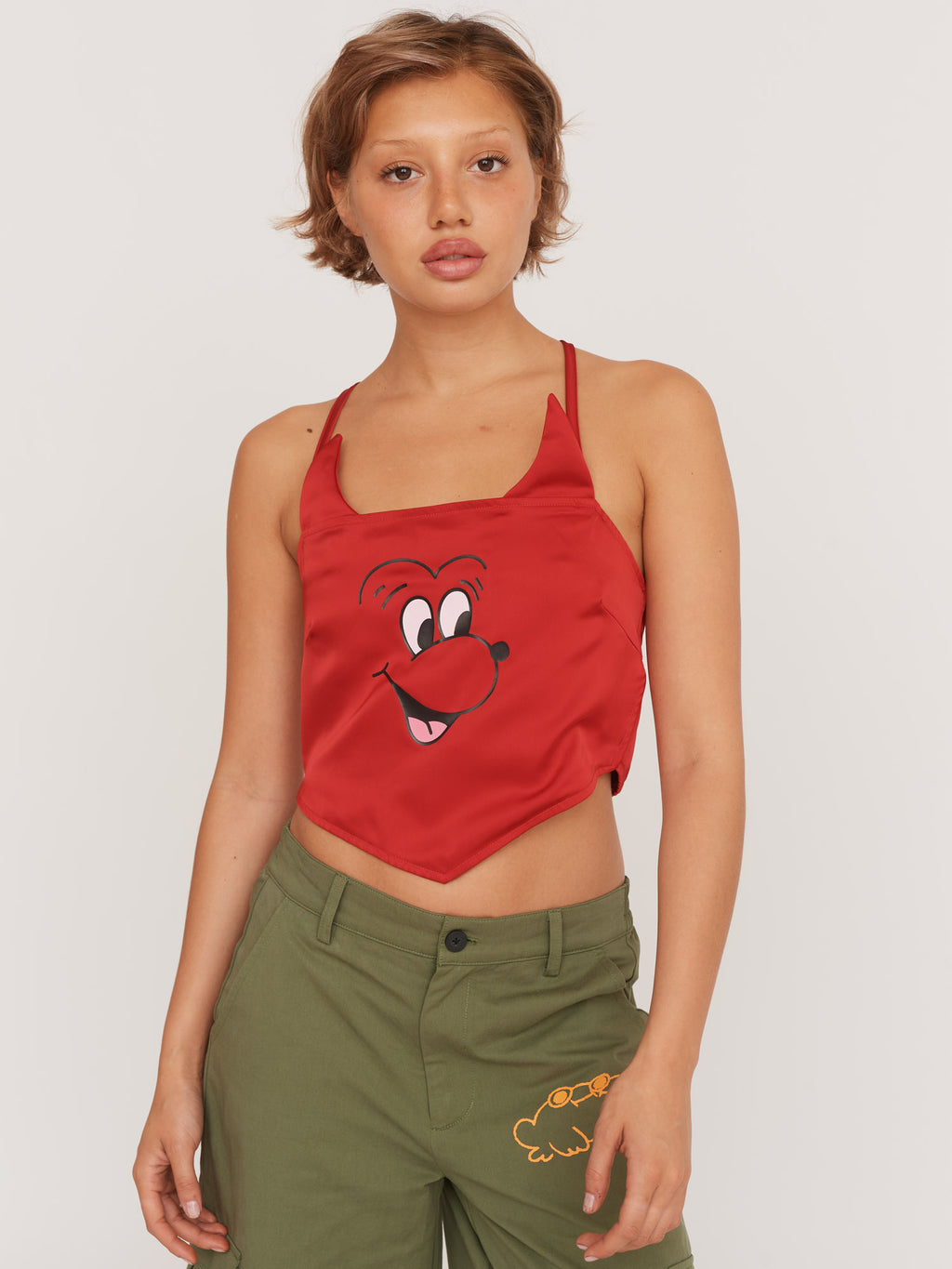 Devil Strappy Crop Top