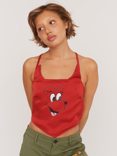 Devil Strappy Crop Top