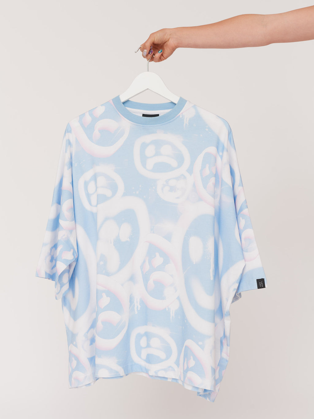 Drippy Spray Face Oversized T-Shirt