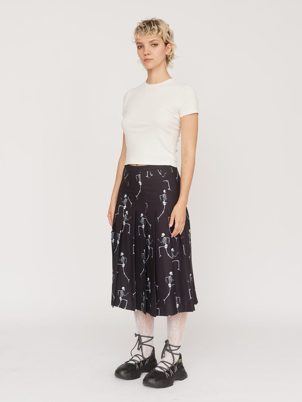 Skelly Pleated Skirt