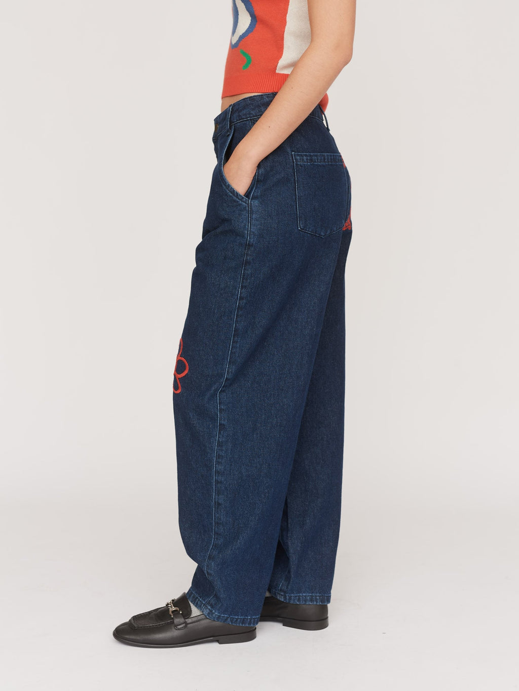 Indigo Oversized Jeans