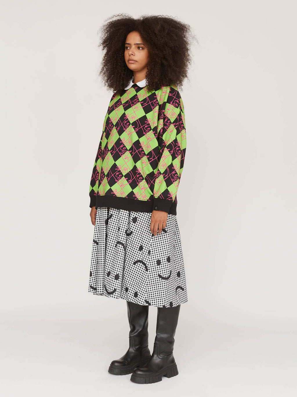 Frog Argyle Sweatshirt