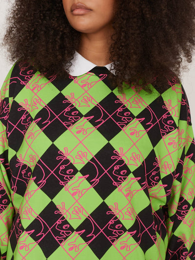 Frog Argyle Sweatshirt