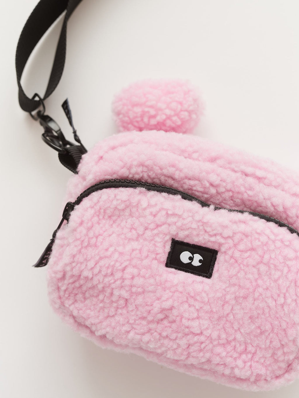 Pink Fleece Bear Bag