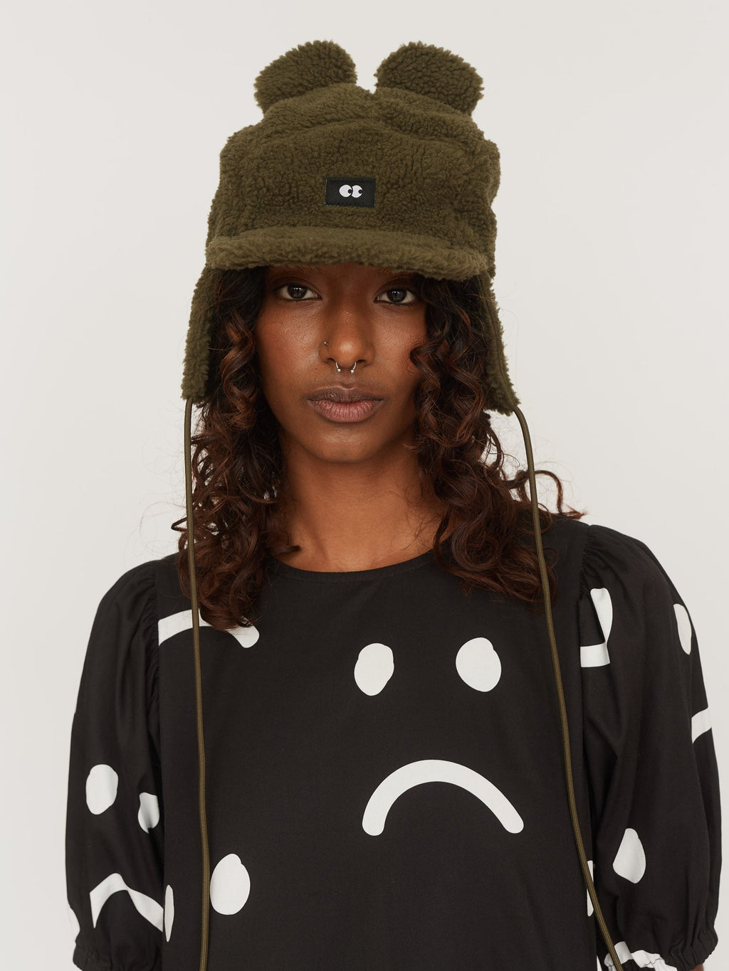 Bear Ears Fleece Cap