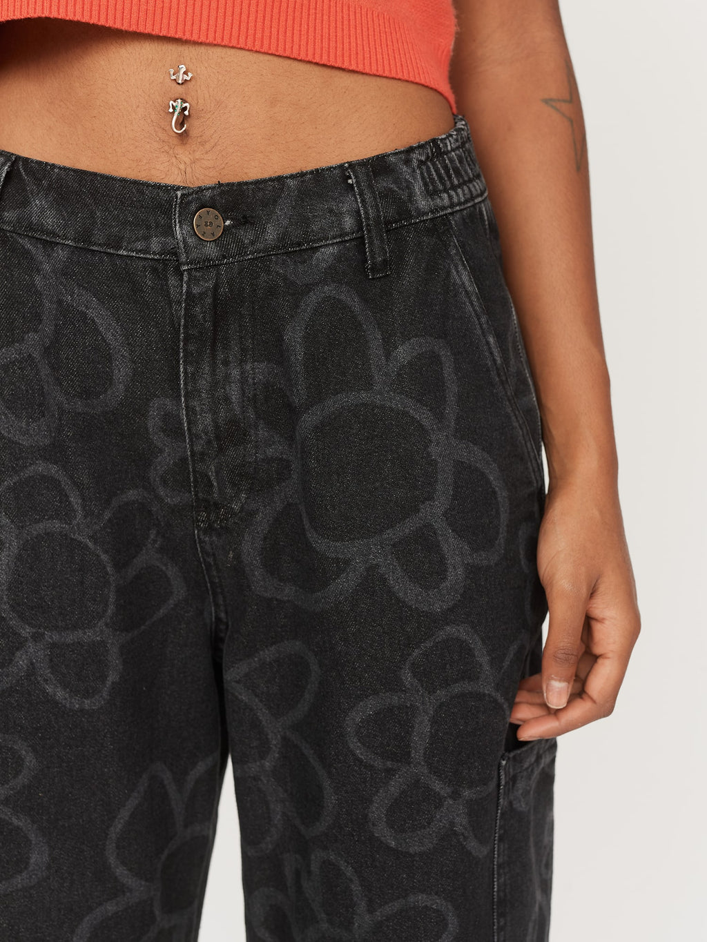 Flower Scribble Pants