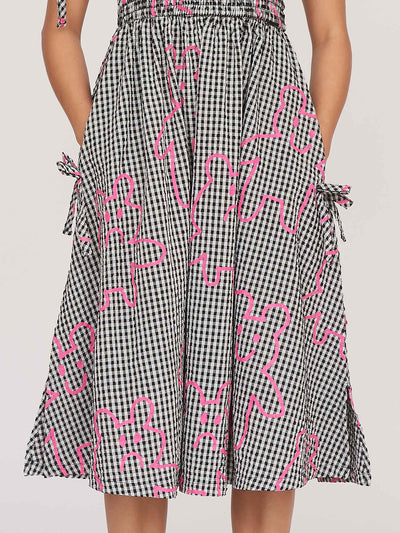 Grin and Bear It Gingham Dress