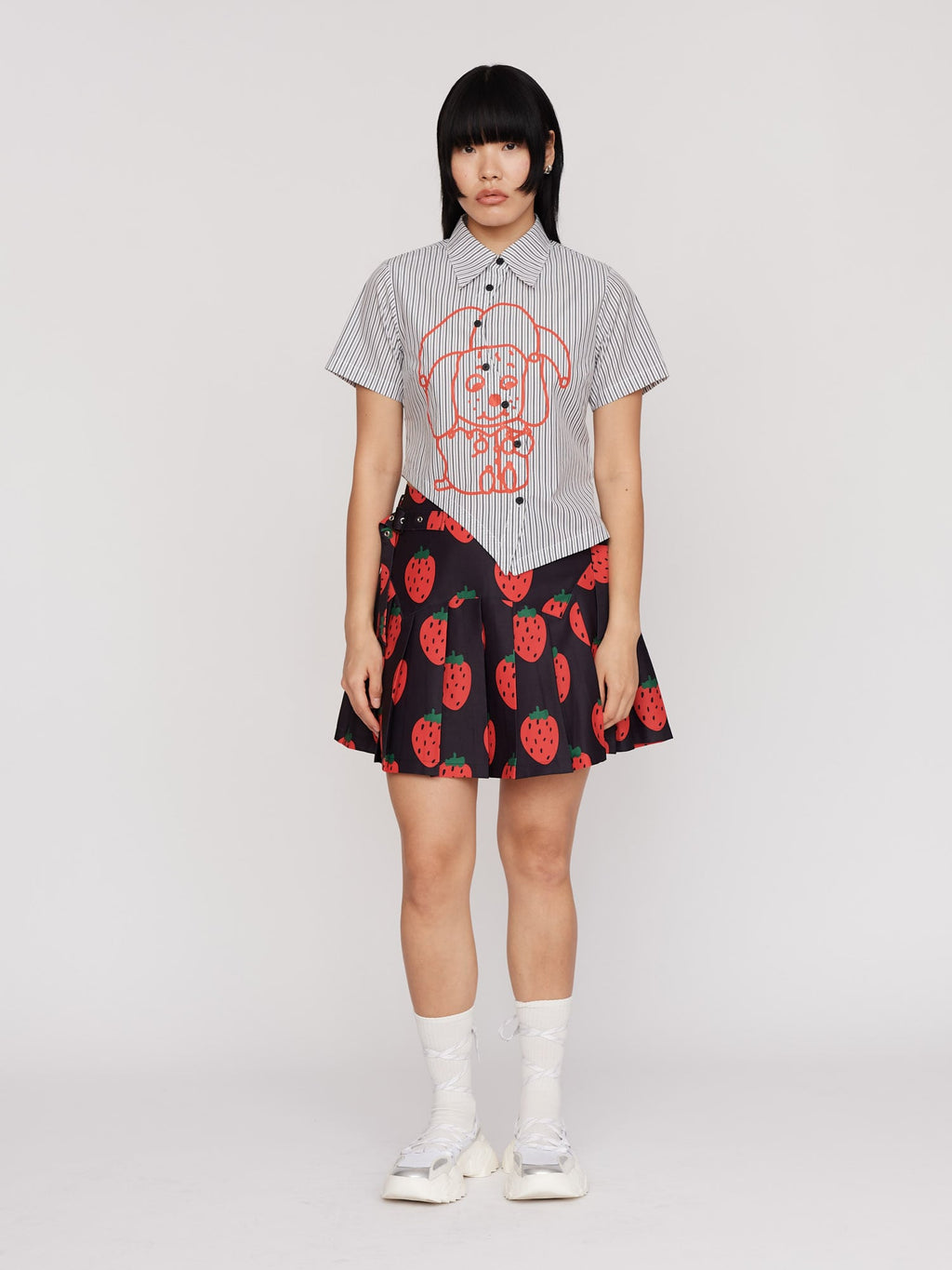 Picking Strawberries Mini Skirt