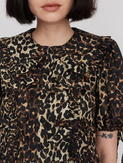 Leopard Smock Top