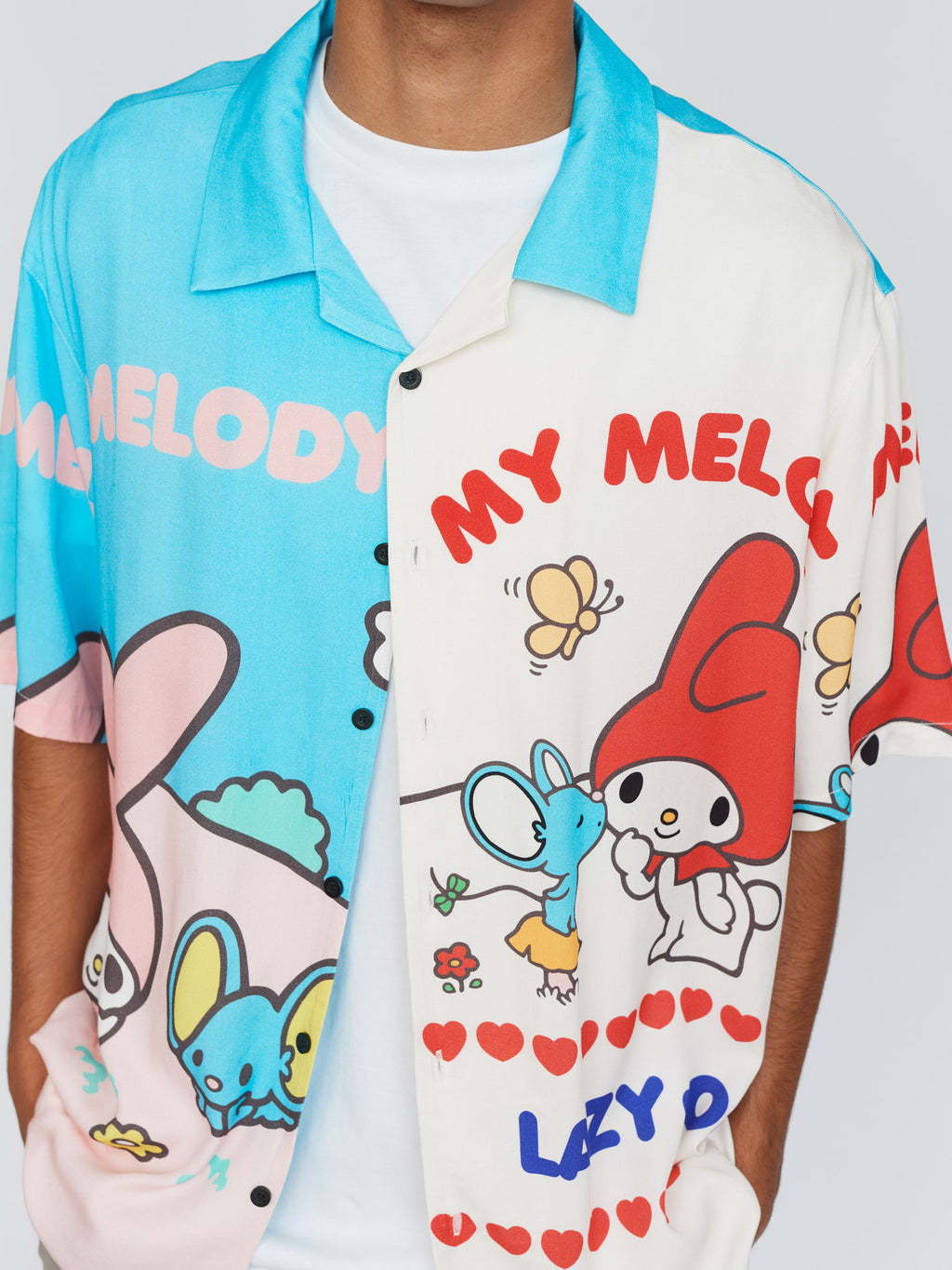 LO - My Melody Patchwork Bowling Shirt