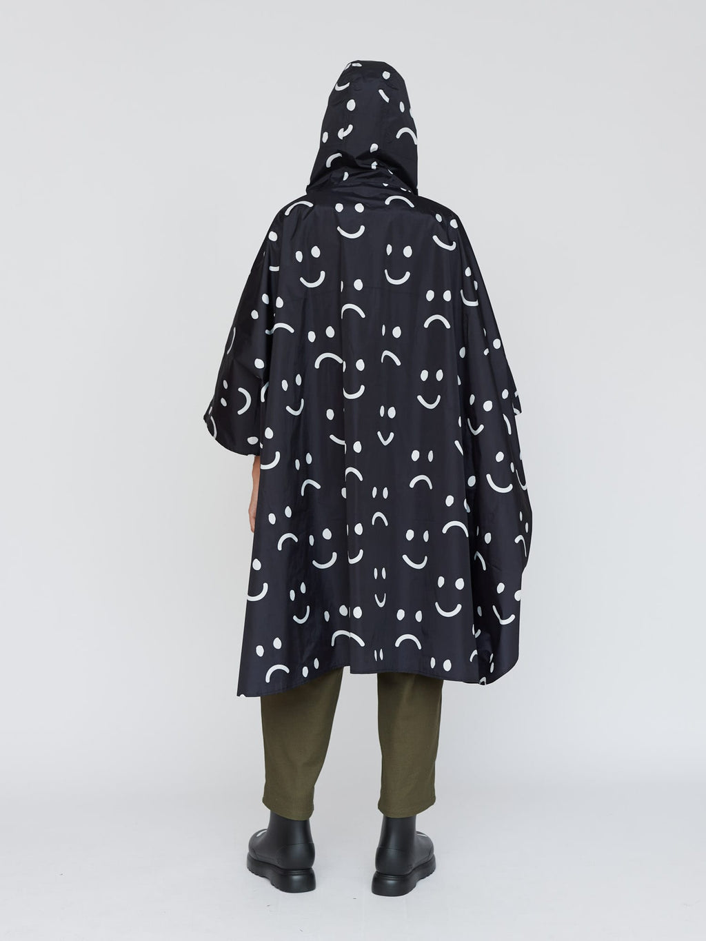 Happy Sad Rain Poncho