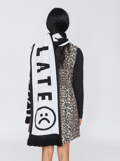 Sorry Im Late Football Scarf