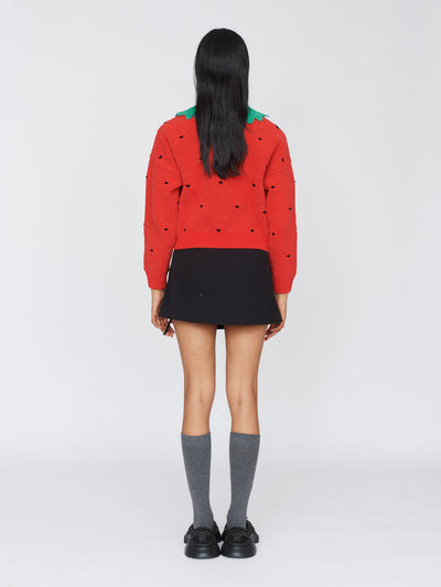 Strawberry Sundae Knitted Jumper - PRE-ORDER shipping from 13/03