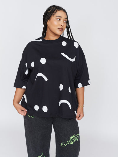 Happy Sad Oversized T-Shirt