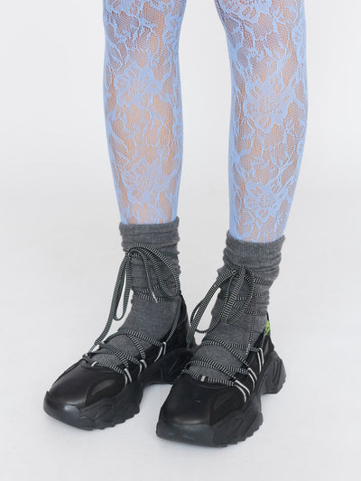 Happy Sad Lace Up Ballet Sneaker