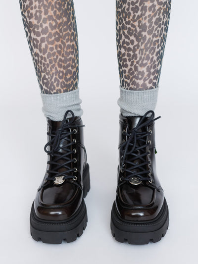 Stitches Lace Up Boot