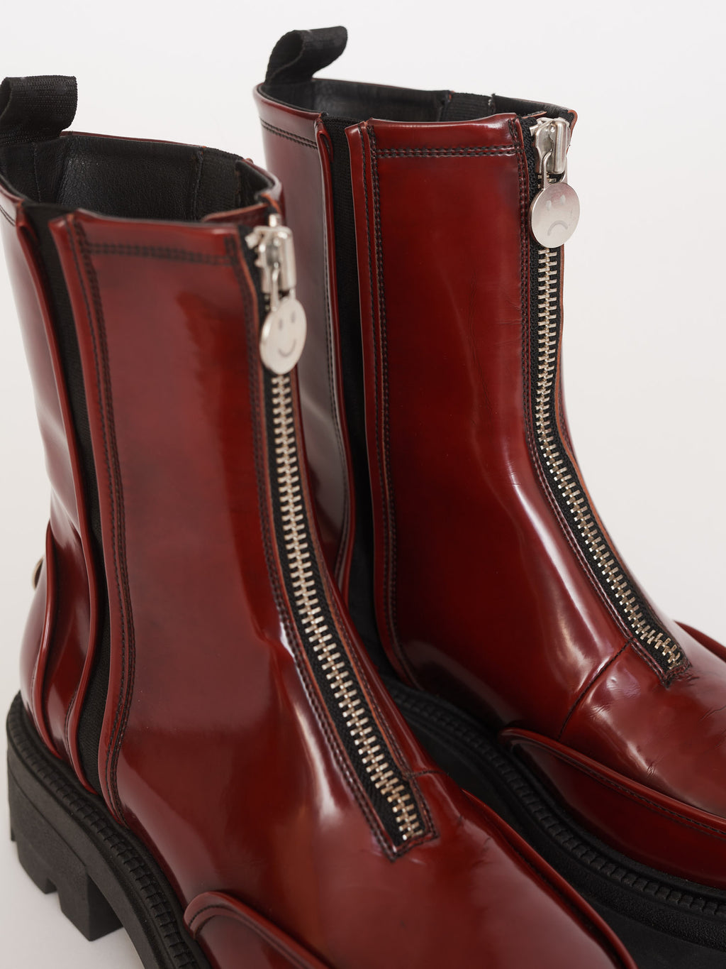 Red Moody Zip Up Boot