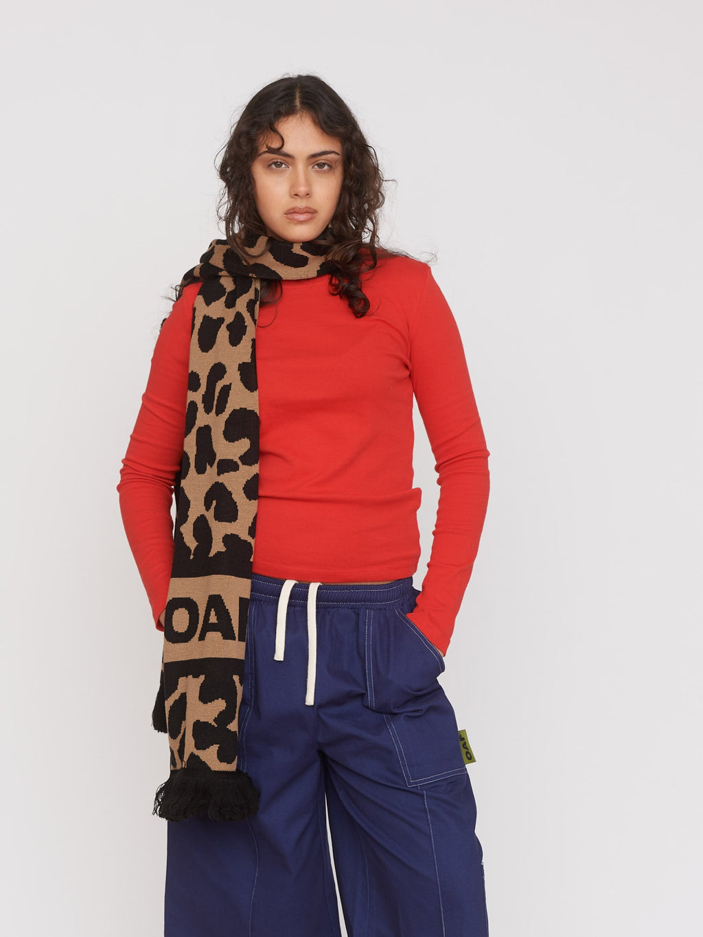 Leopard Oaf Football Scarf