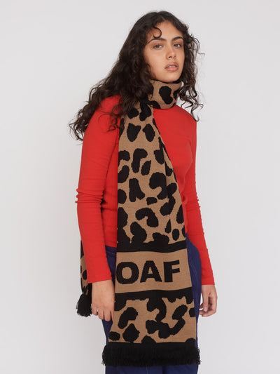 Leopard Oaf Football Scarf