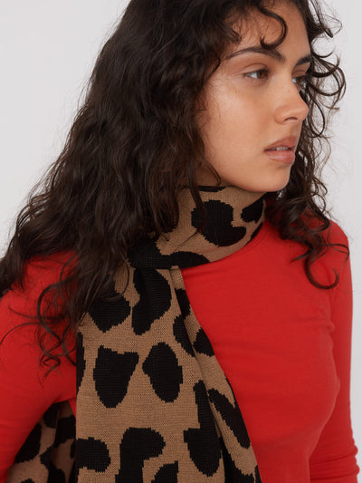 Leopard Oaf Football Scarf