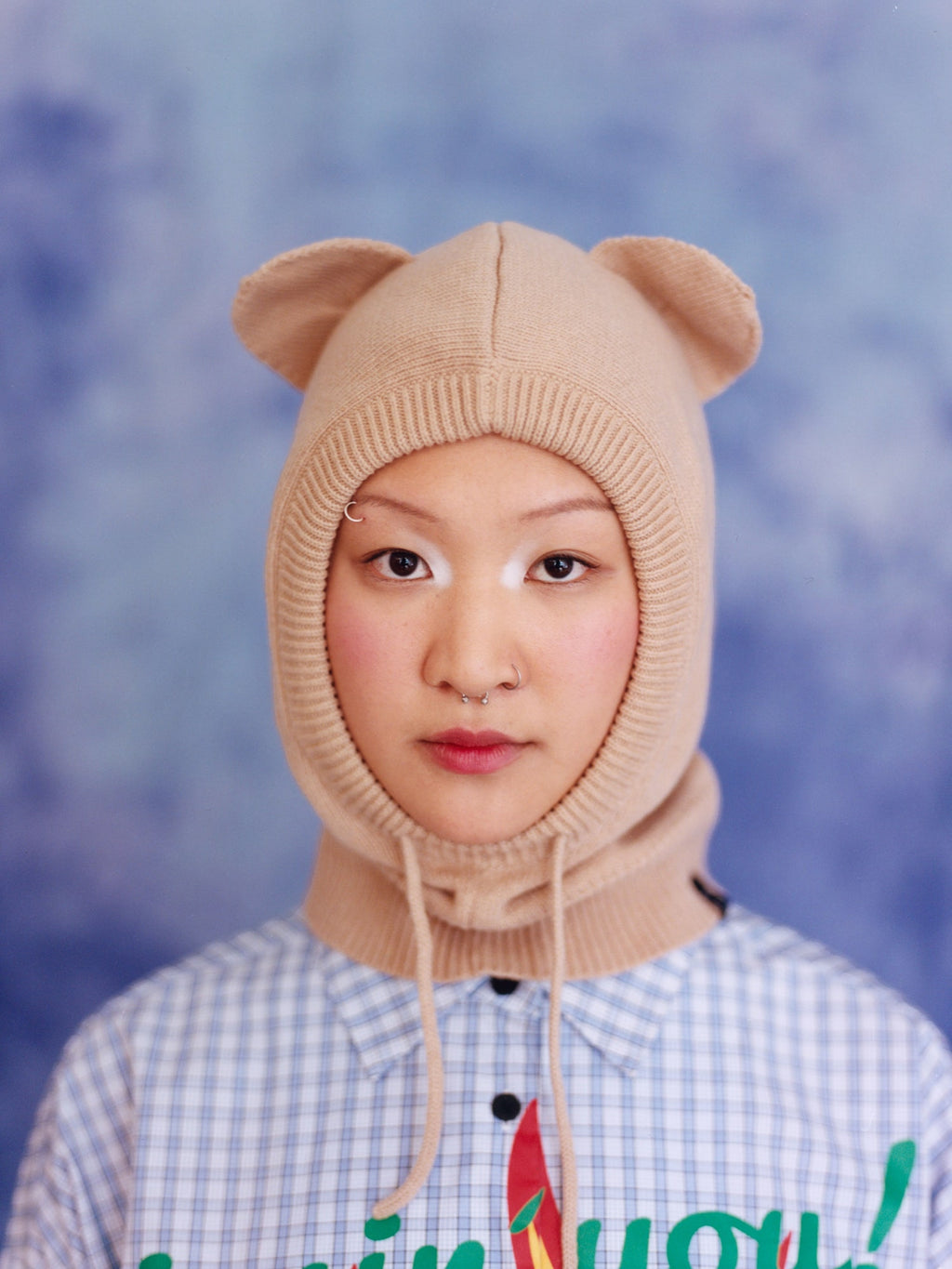 Bear Knitted Hood