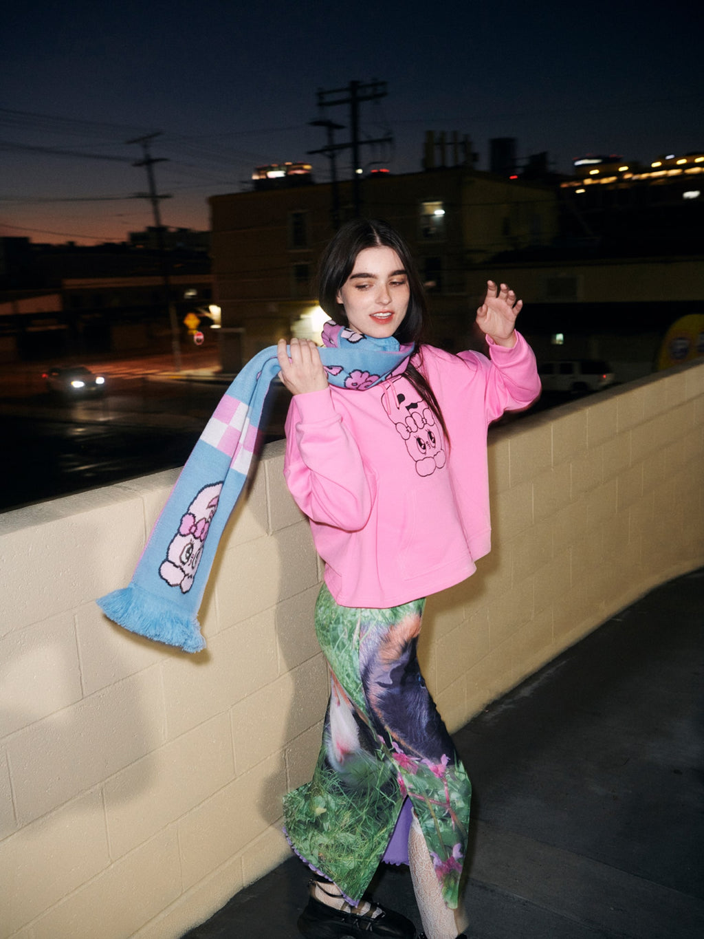 Lazy Oaf x Esther Bunny Boxy Hoodie