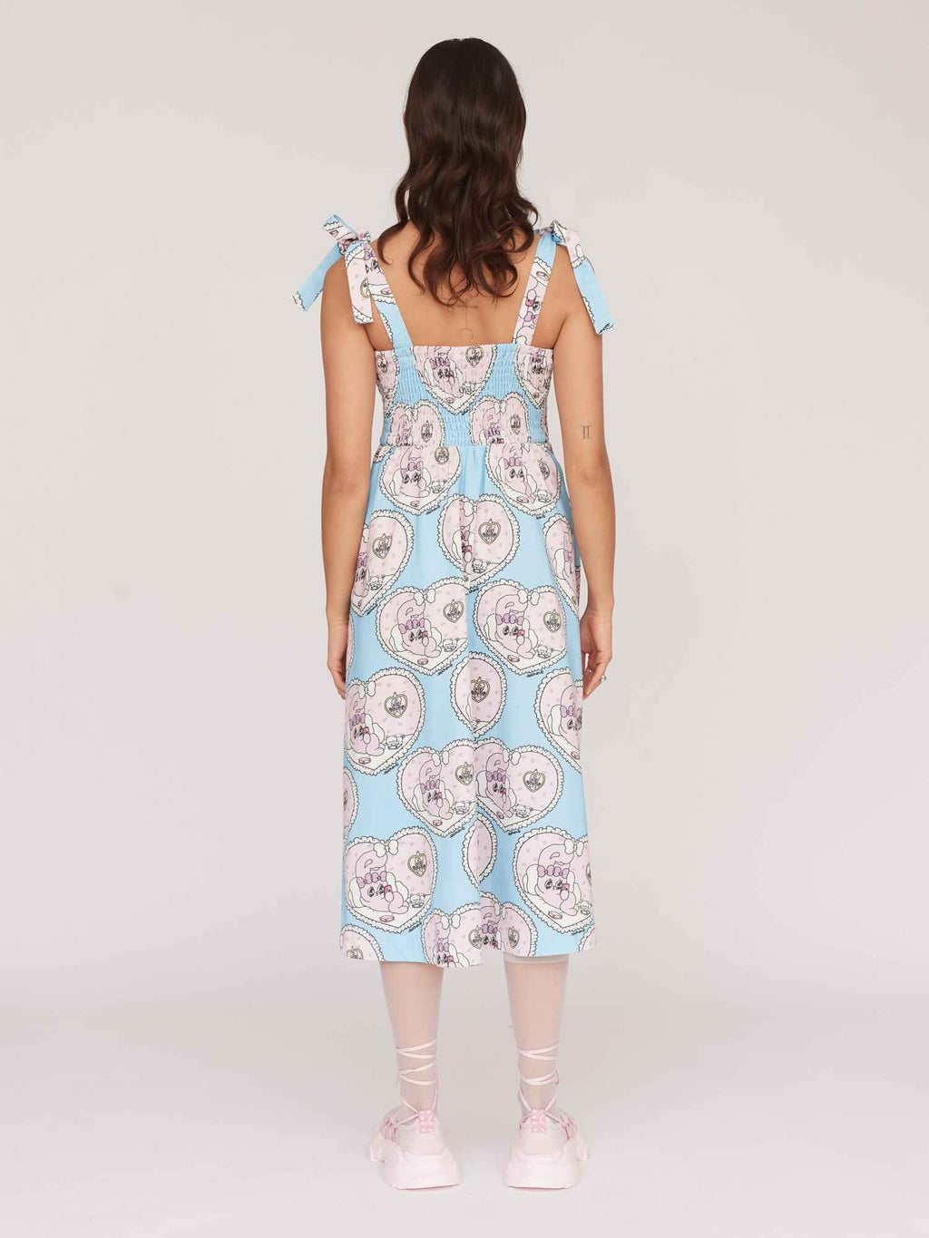 Esther x Lazy Oaf Tie Shoulder Dress