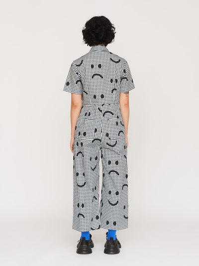 Happy Sad Gingham Jumpsuit