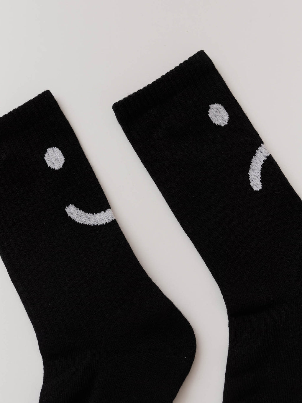 Happy Sad Black Socks