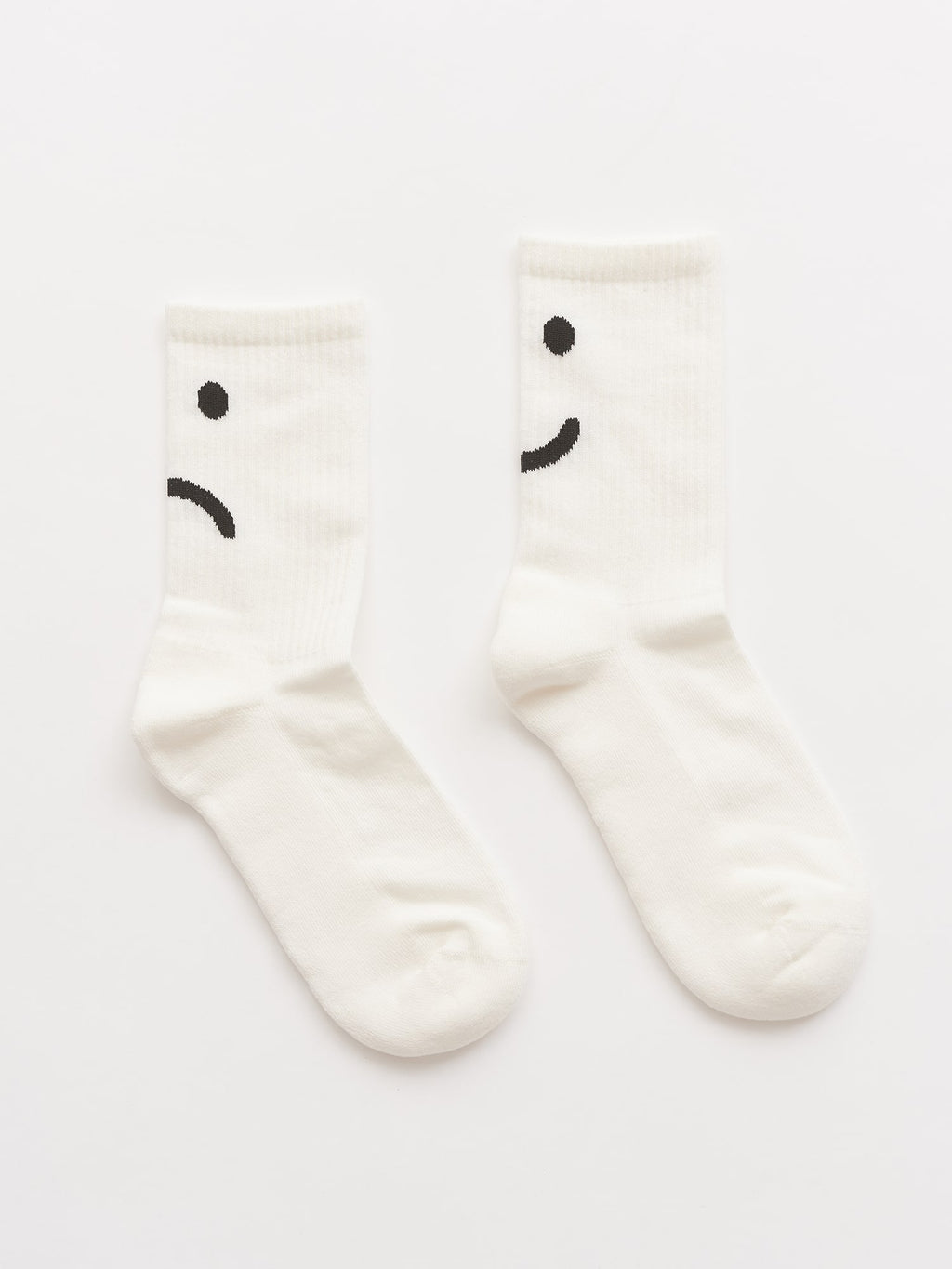 Happy Sad White Socks