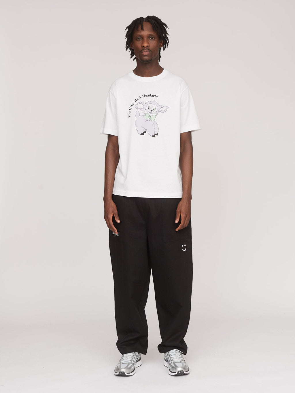 Happy Sad Black Woven Trackpants