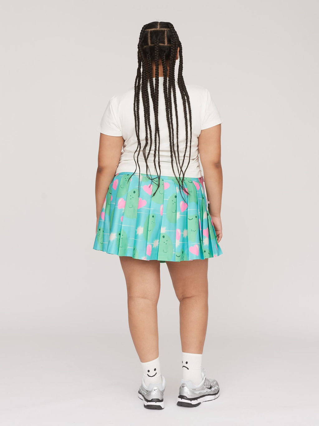 Across The Pond Pleated Mini Skirt