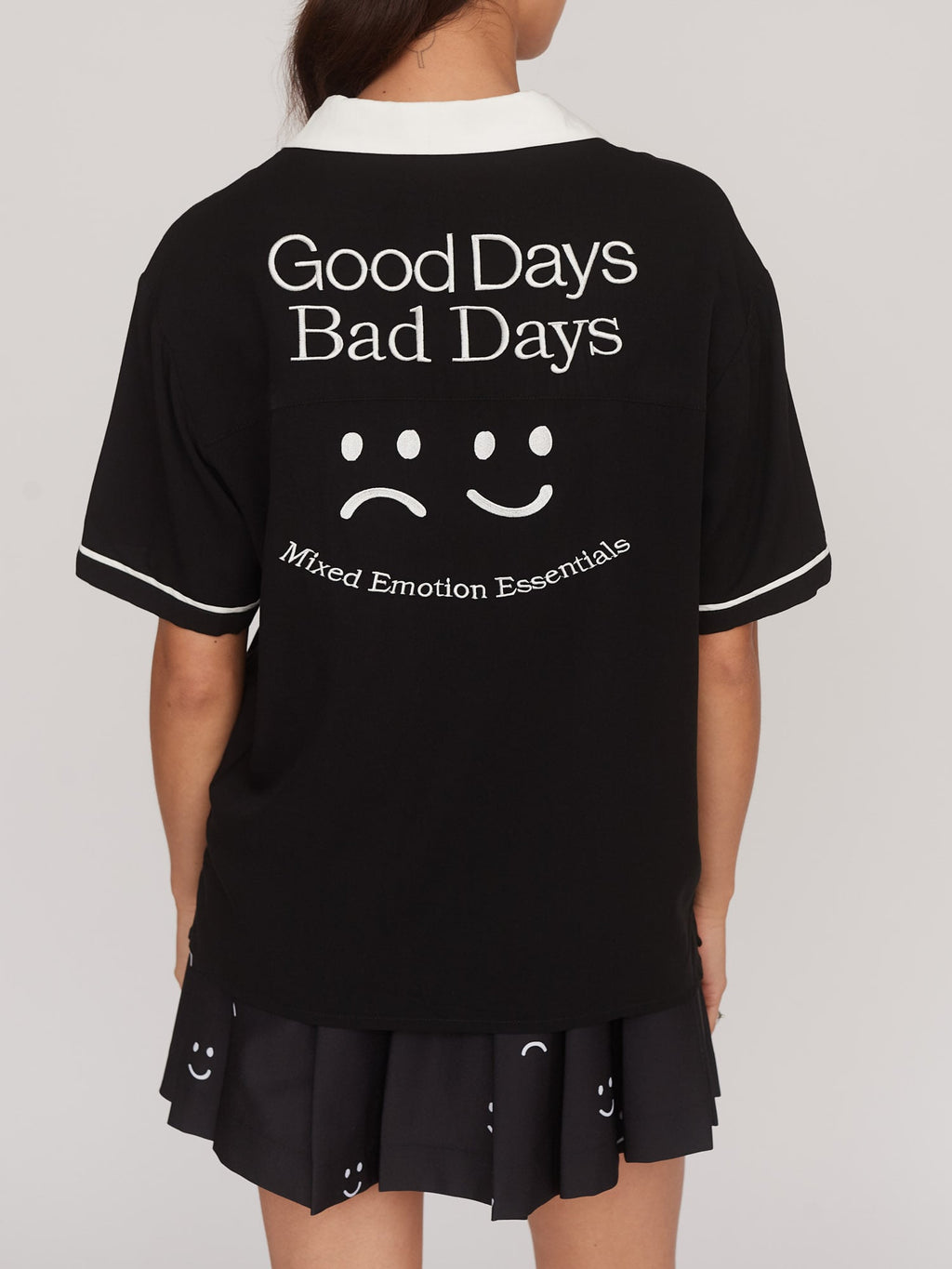 Good Days Embroidered Bowling Shirt