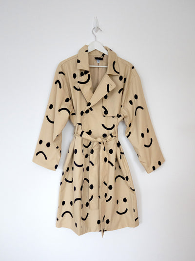 Happy Sad Trench Coat