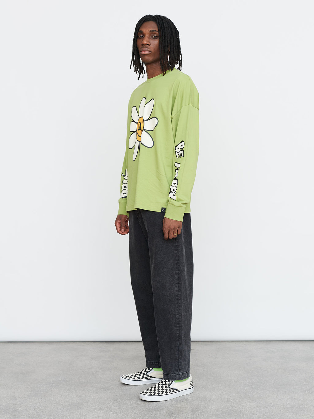 Lazy Oaf Happy Flower Long Sleeve T-Shirt