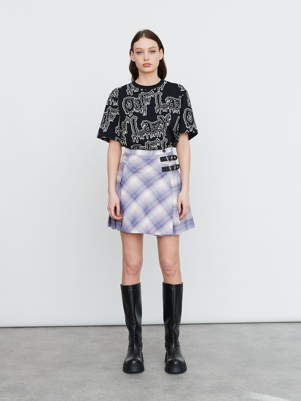 Lazy Oaf Violet Dreams Kilt Skirt