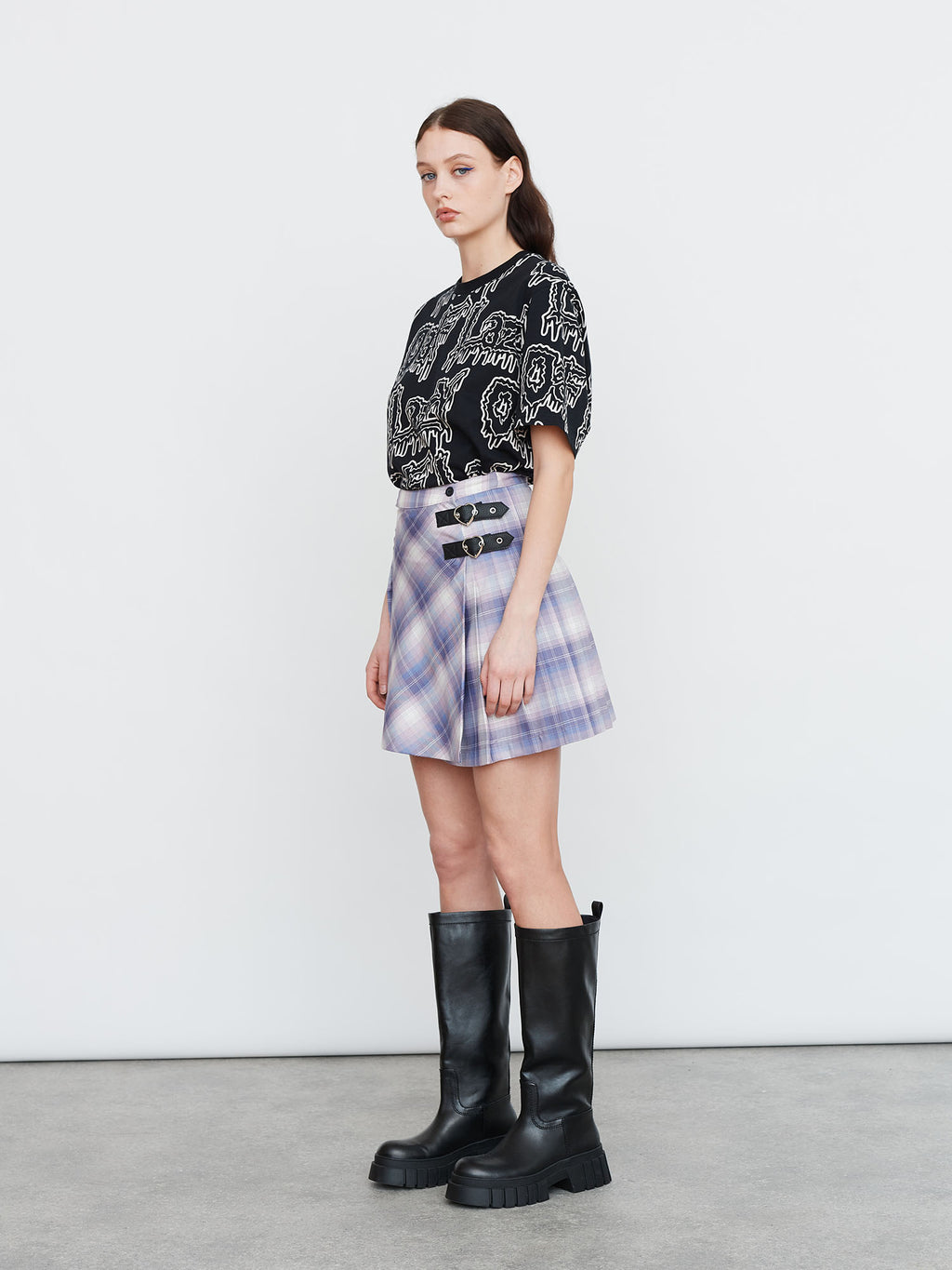 Lazy Oaf Violet Dreams Kilt Skirt