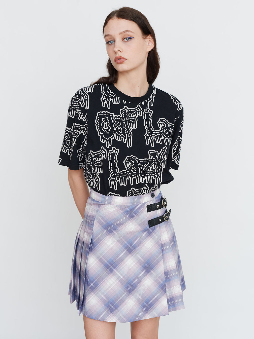 Lazy Oaf Violet Dreams Kilt Skirt