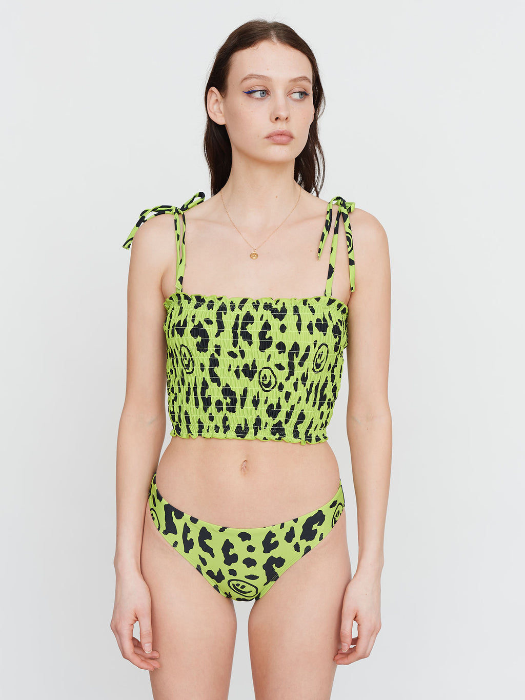 Lazy Oaf Limey Leopard Bikini Top