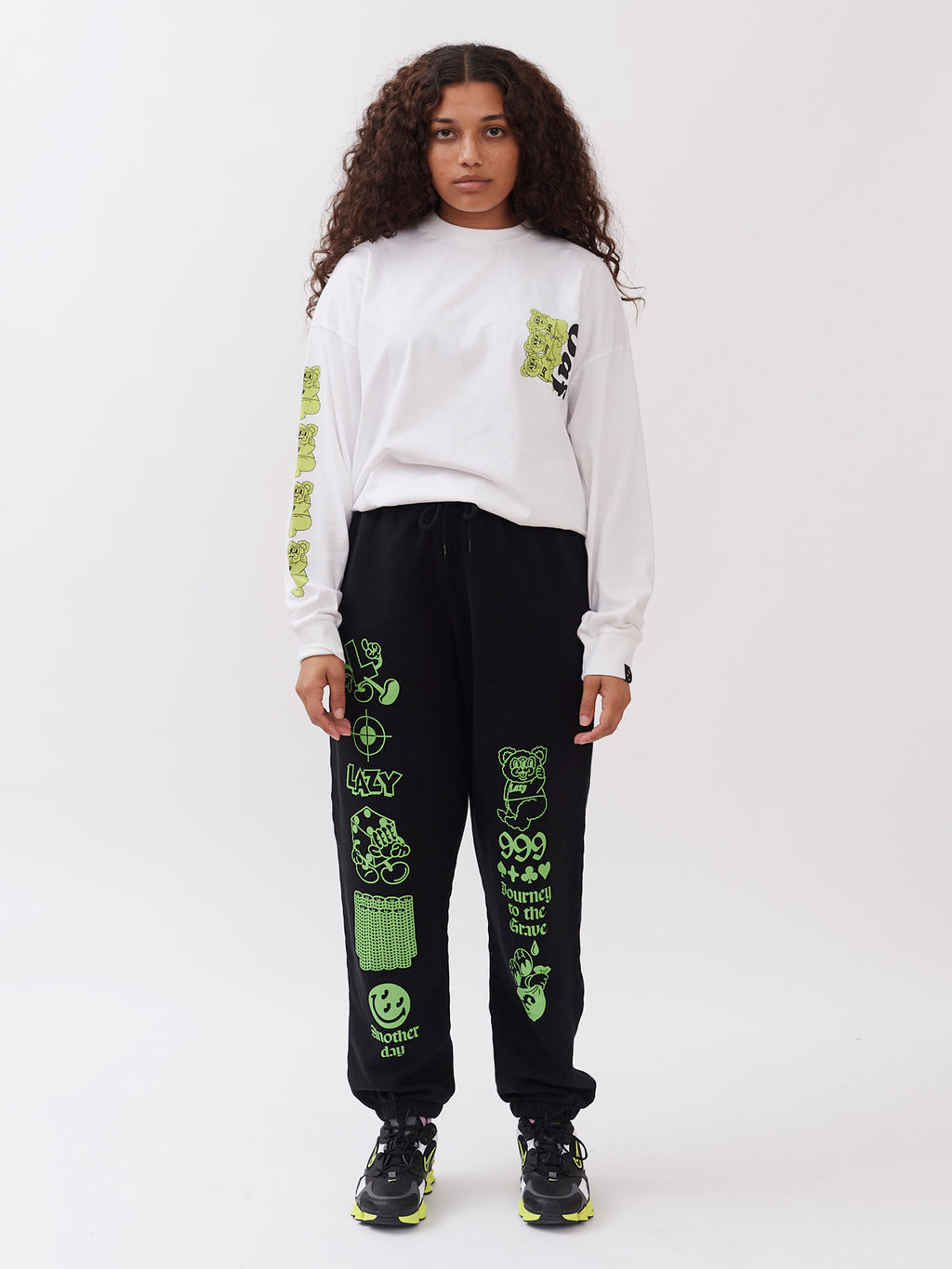 Lazy Oaf Bear With Me Long Sleeve T-Shirt