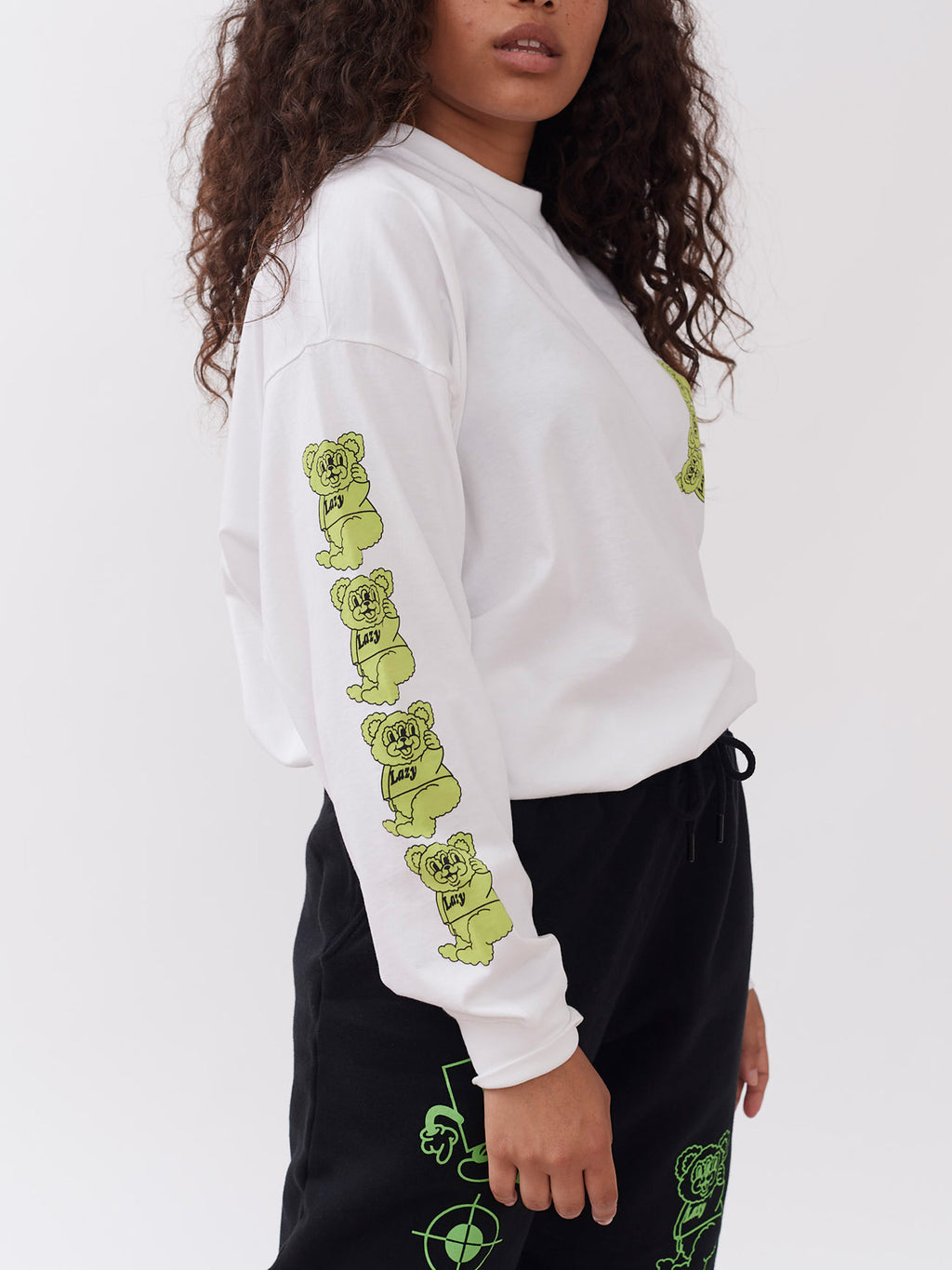 Lazy Oaf Bear With Me Long Sleeve T-Shirt