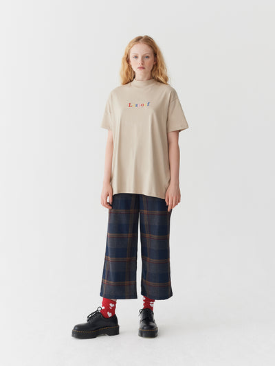 Lazy Oaf Sans Serif T-Shirt - Beige