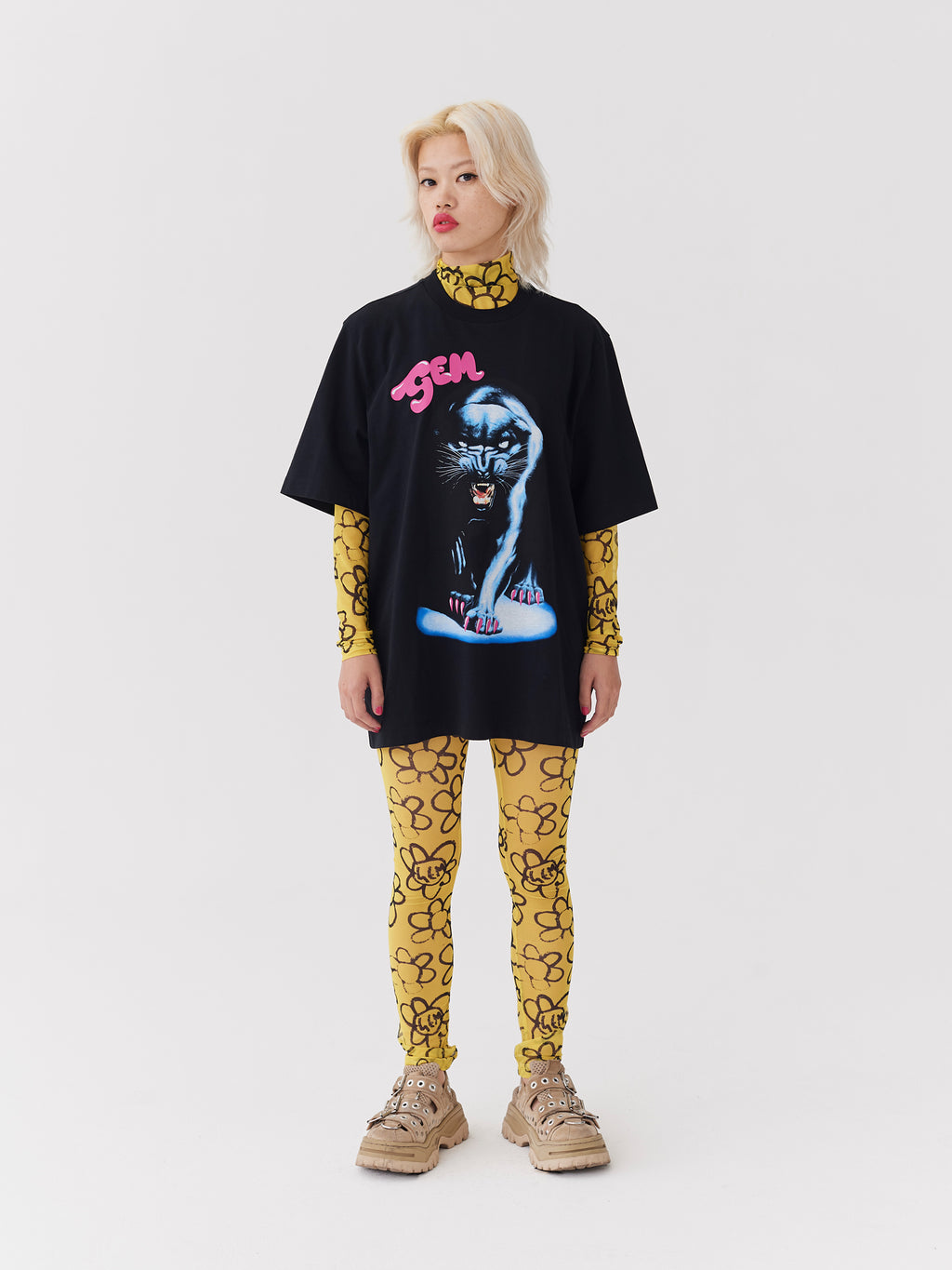 G.E.M Big Cat Oversized Tee