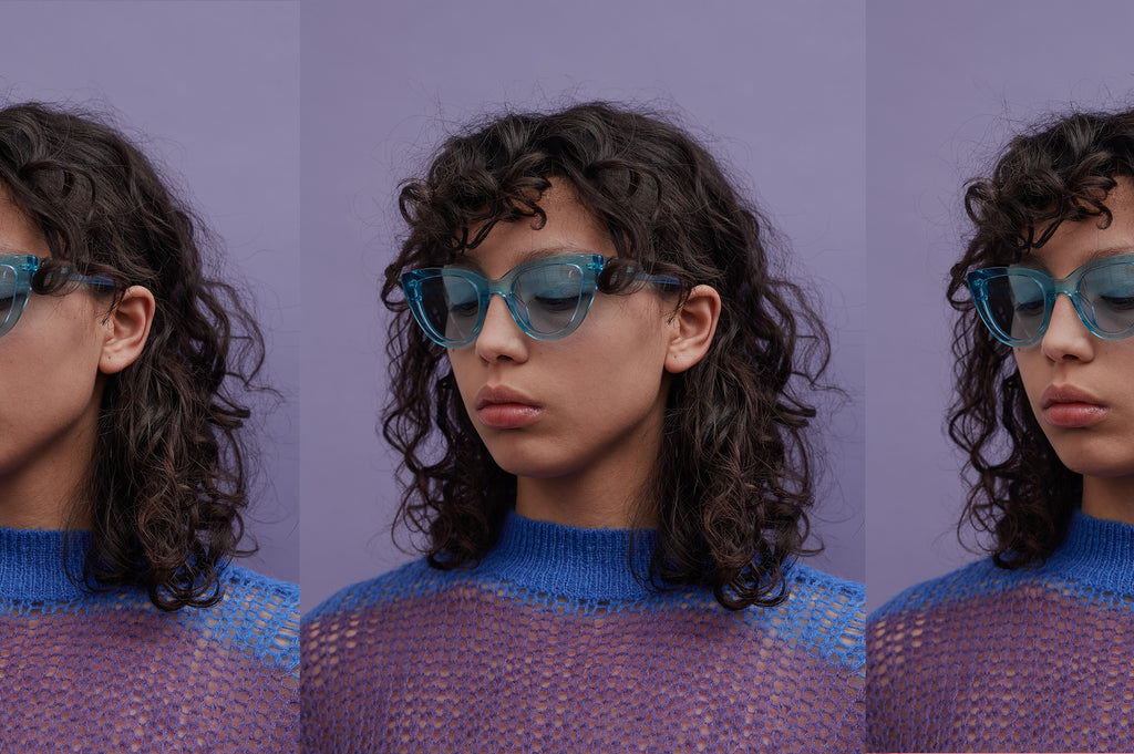 Lazy Oaf Blue Dee Dee Sunglasses