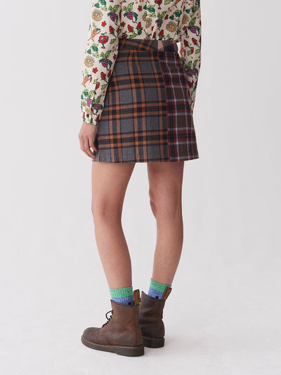 Lazy Oaf Button Up Mini Skirt