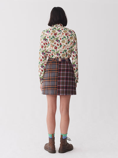 Lazy Oaf Button Up Mini Skirt