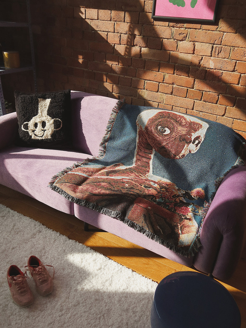 Lazy Oaf X E.T Throw Blanket