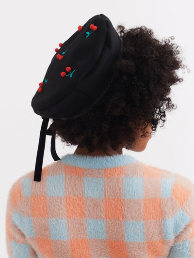 Lazy Oaf Pom Pom Cherry Beret